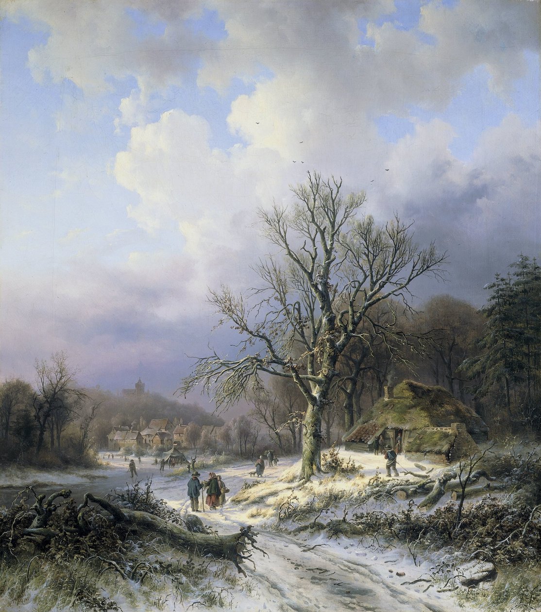 Schneelandschaft von Alexander Joseph Daiwaille