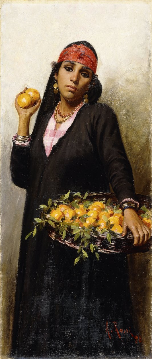 Die Orangenverkäuferin, 1898 von Alexander M. Rossi