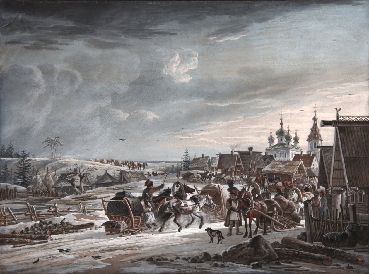 Winter, 1825 von Alexander Osipovich Orlowski