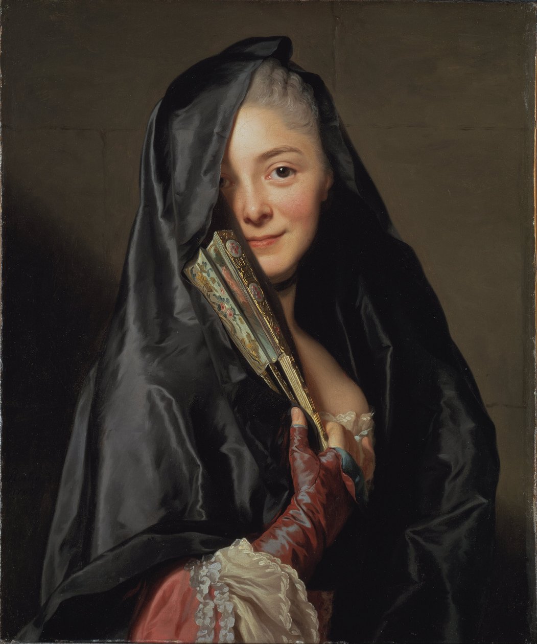 Die Dame mit dem Schleier von Alexander Roslin