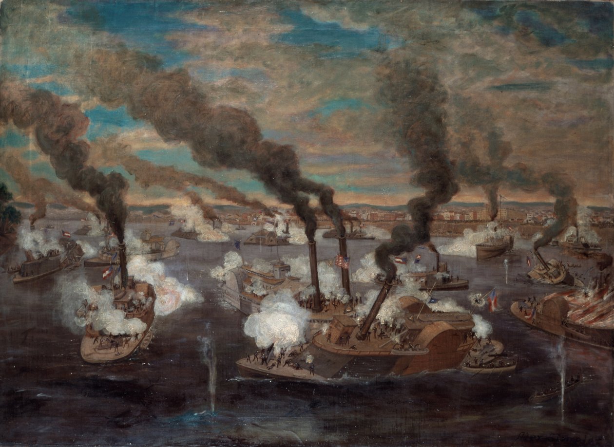 Große Seeschlacht bei Memphis, Tennessee von Alexander Simplot
