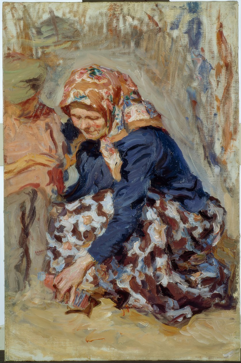 Die Spielzeugverkäuferin von Alexander Viktorowitsch Morawow