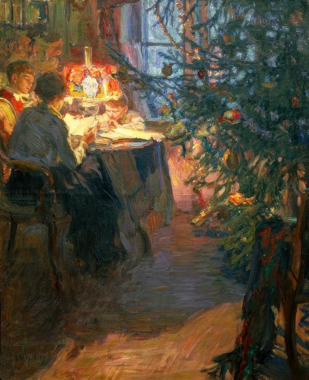 Weihnachtsbaum in der Familie von Alexander Viktorowitsch Morawow