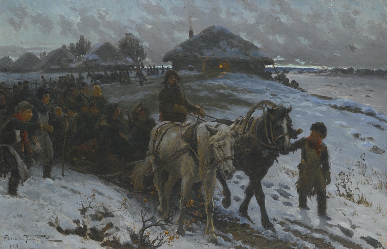 Aufbruch zur Jagd, 1915 von Alexander Vladimirovich Makovsky