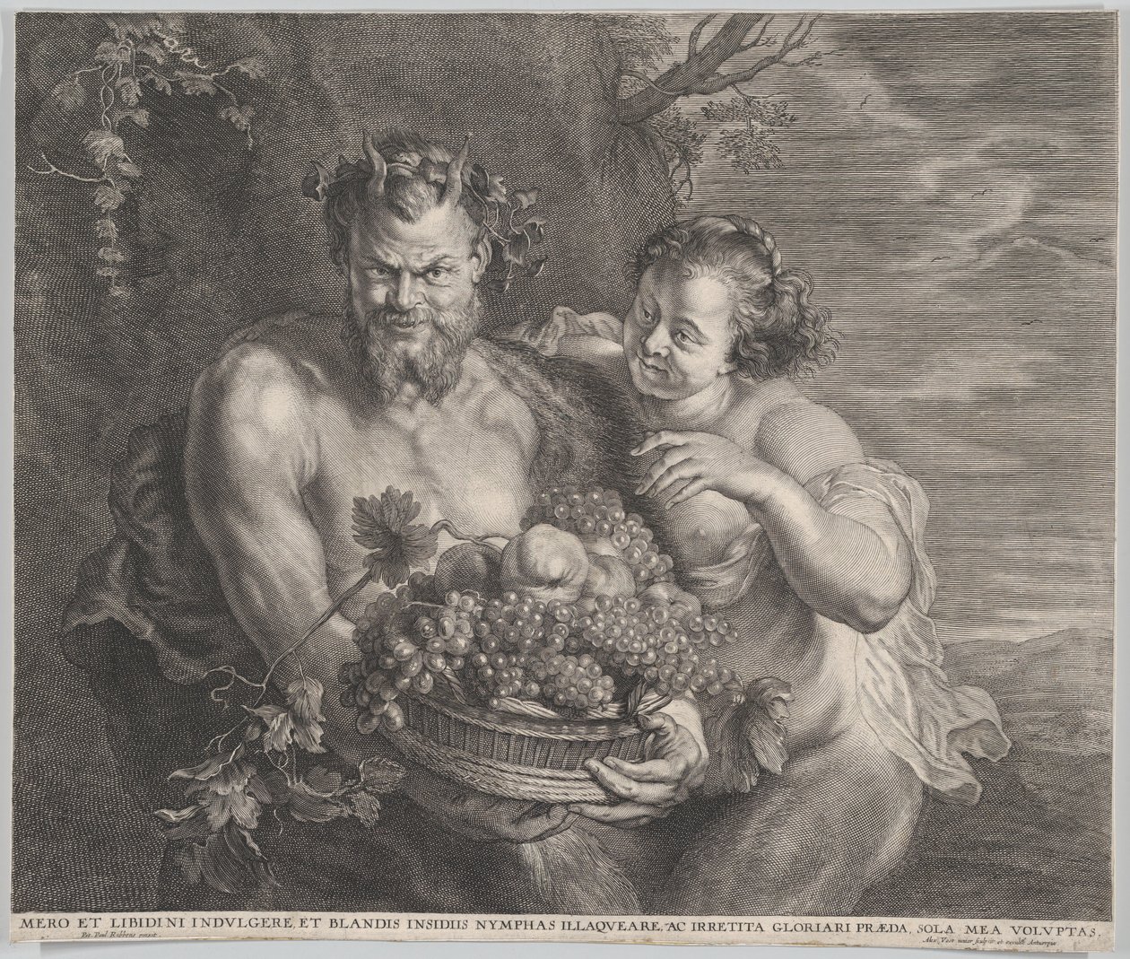 Satyr und Bacchantin, ca. 1650-1695 von Alexander Voet