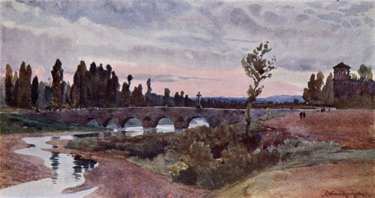 Brücke in León von Alexander Wallace Rimington