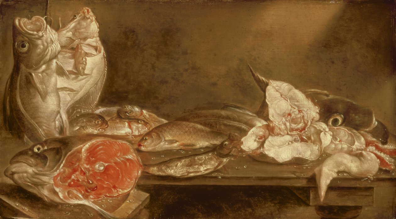 Stillleben mit Fisch, 1640 von Alexander van Adriaenssen