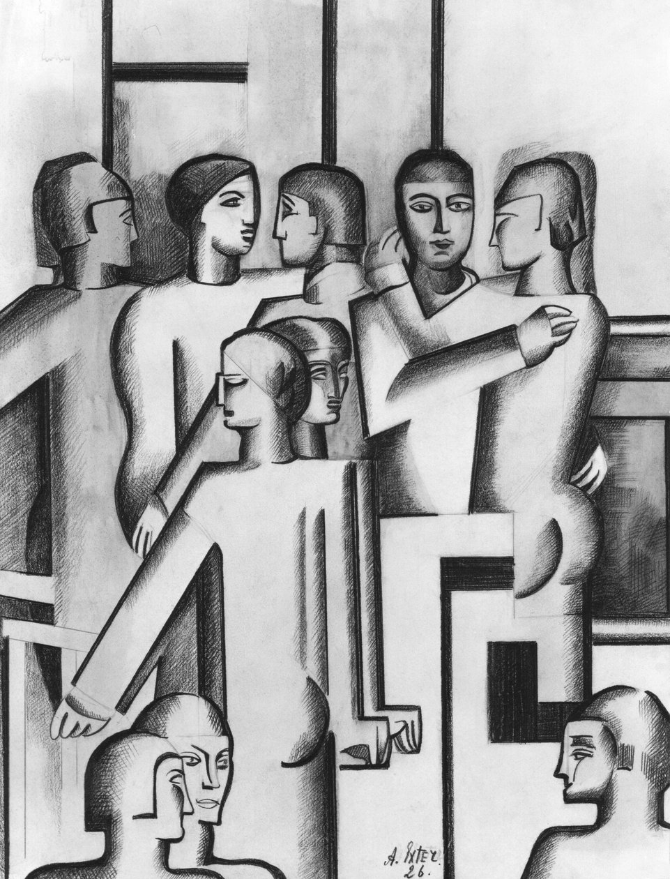 Puristische Komposition von Alexandra Alexandrowna Exter