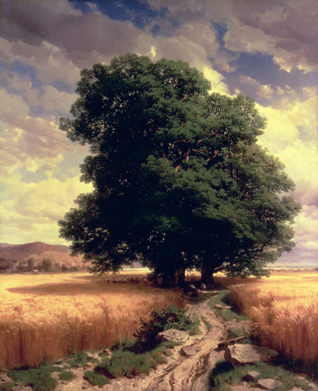 Landschaft mit Eichen, 1859 von Alexandre Calame