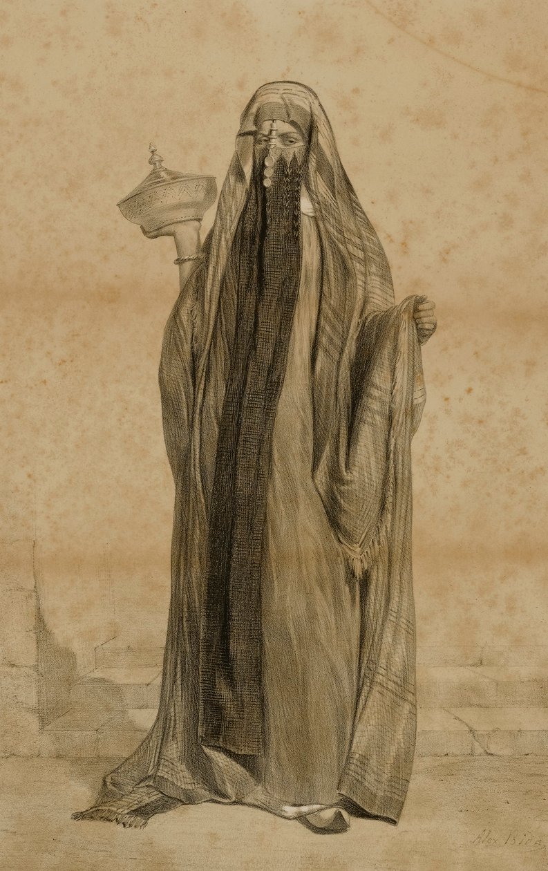 Verschleierte Frau von Alexandre Bida