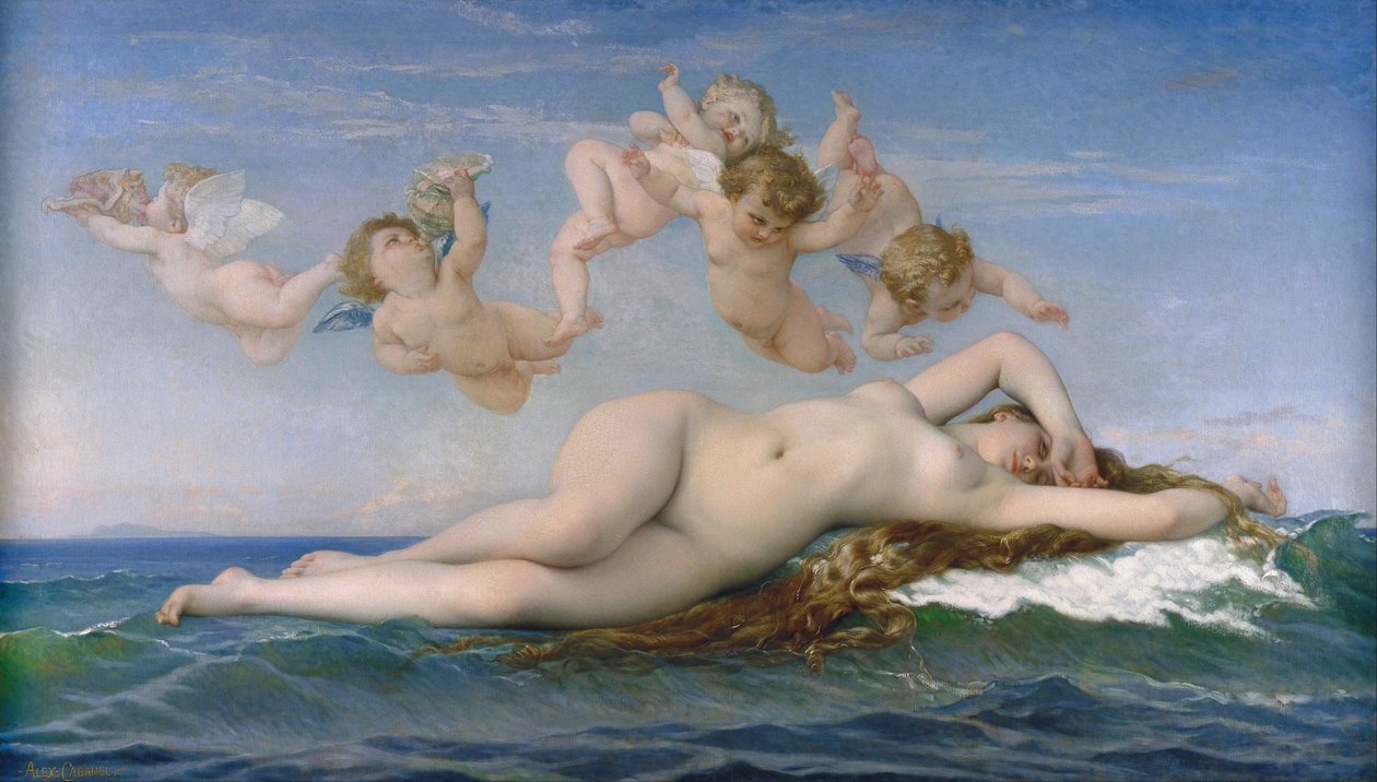 Die Geburt der Venus von Alexandre Cabanel
