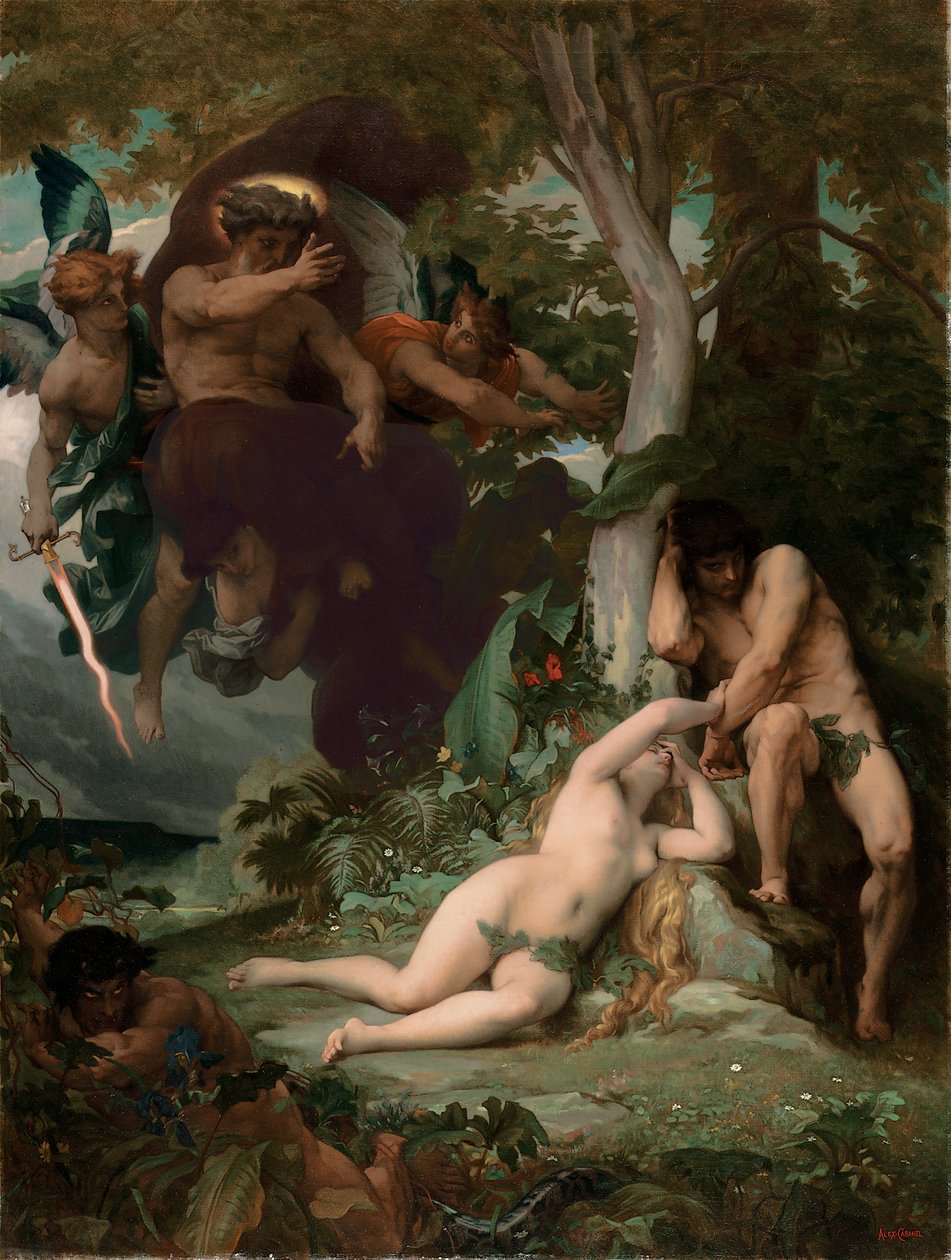 Das verlorene Paradies, 1867 von Alexandre Cabanel