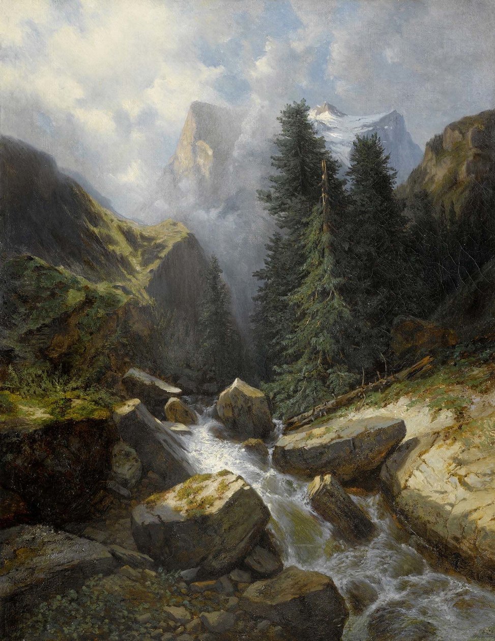 Rosenlaui von Alexandre Calame