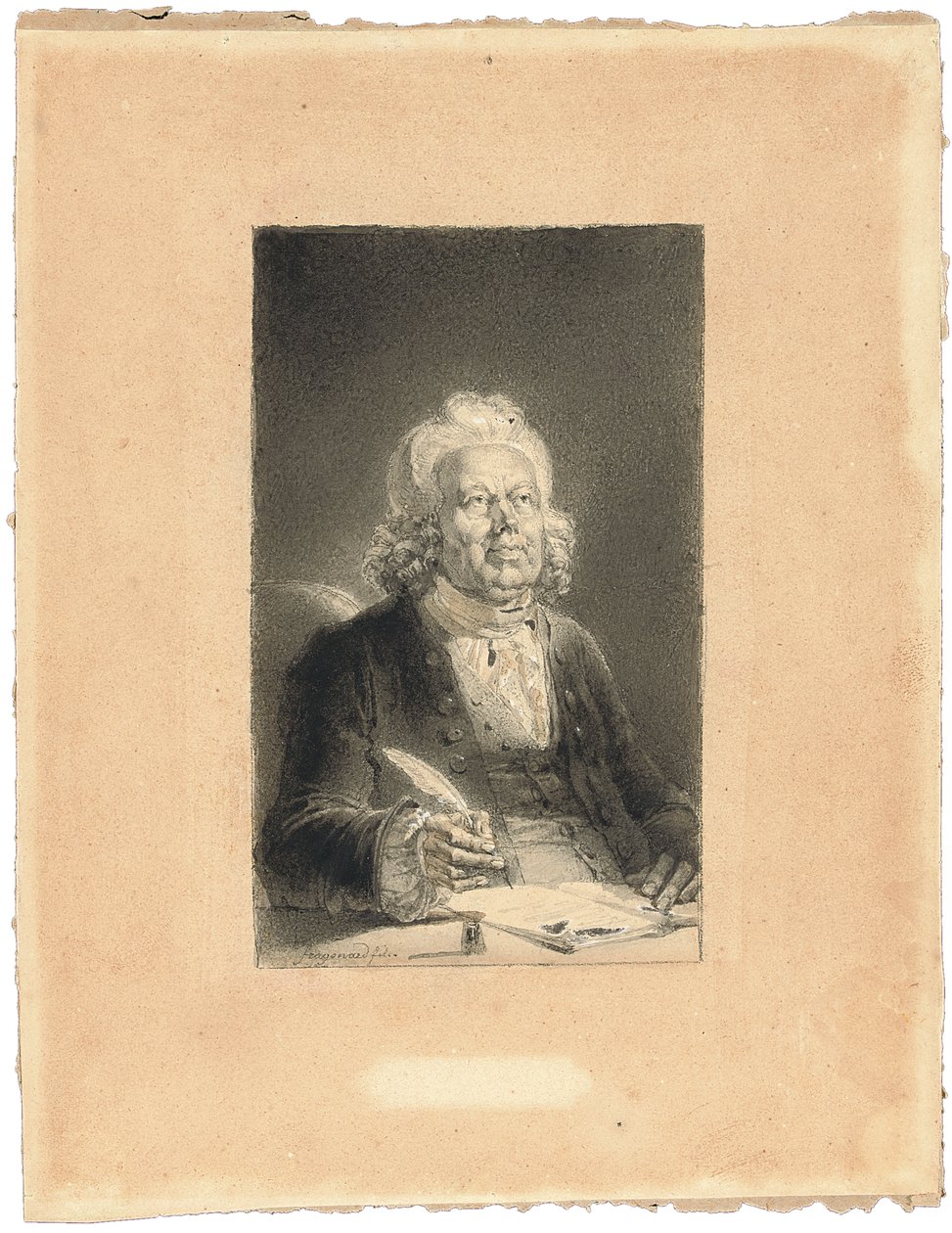Porträt von Philippe Néricault Destouches von Alexandre Evariste Fragonard