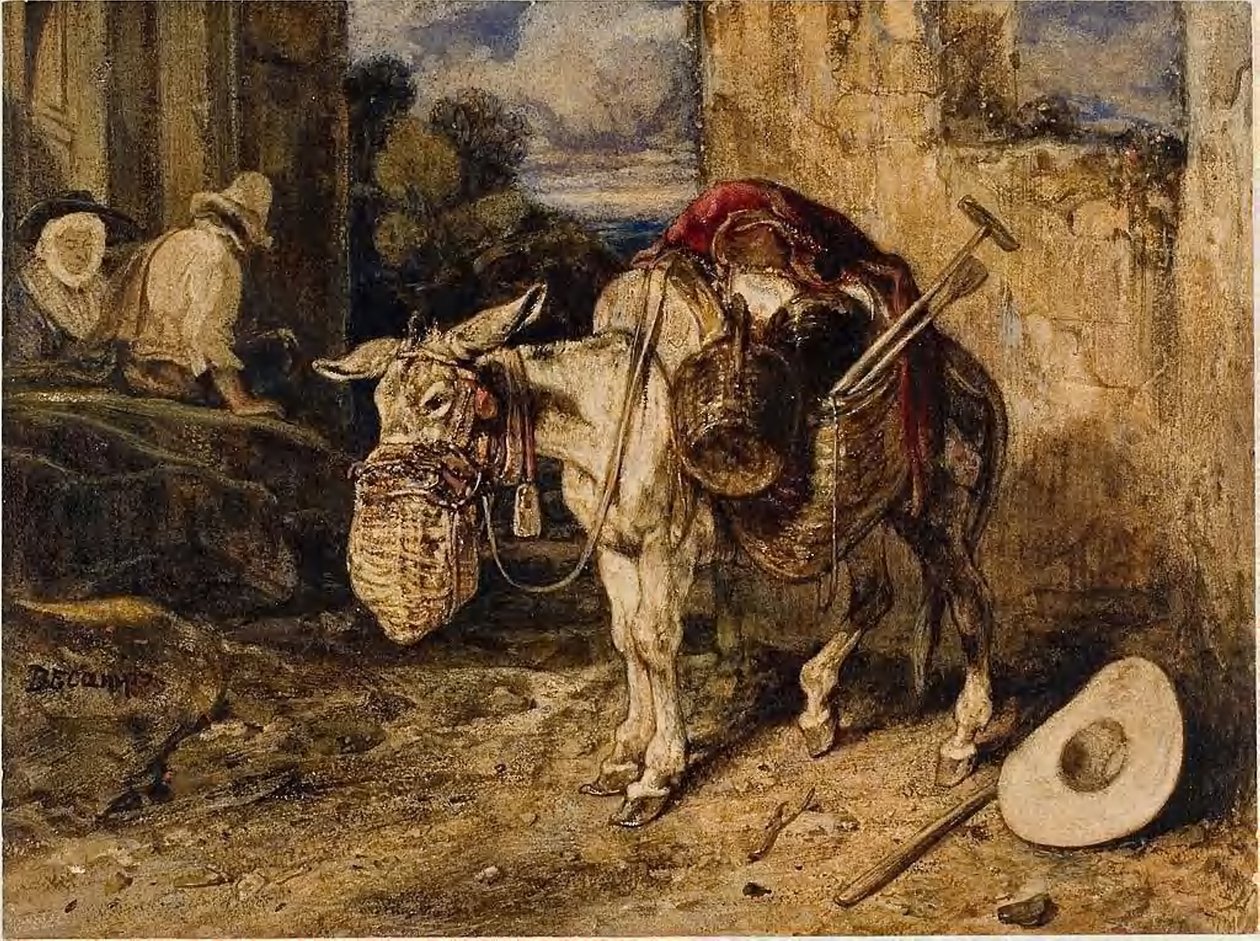 Esel von Alexandre Gabriel Decamps