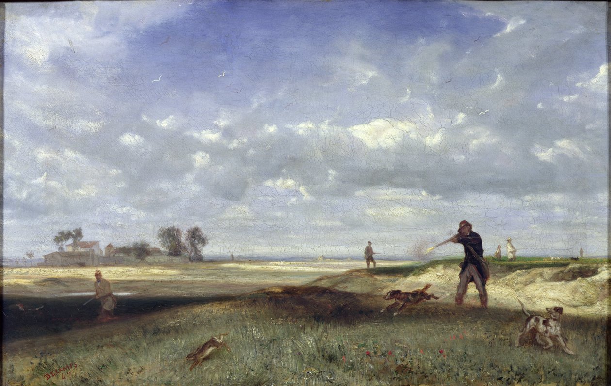 Die Jagd, 1847 von Alexandre Gabriel Decamps