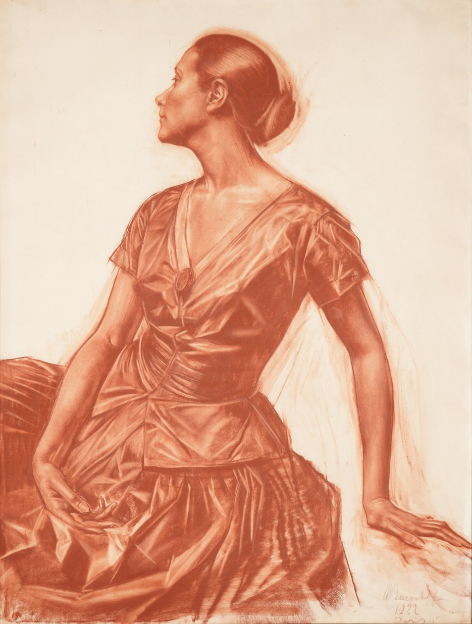 Porträt von Salome Andronikova von Alexandre Iacovleff