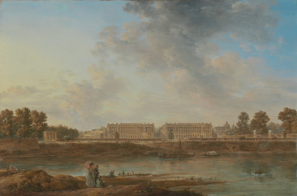 Ein Blick auf den Place Louis XV von Alexandre Jean Noel