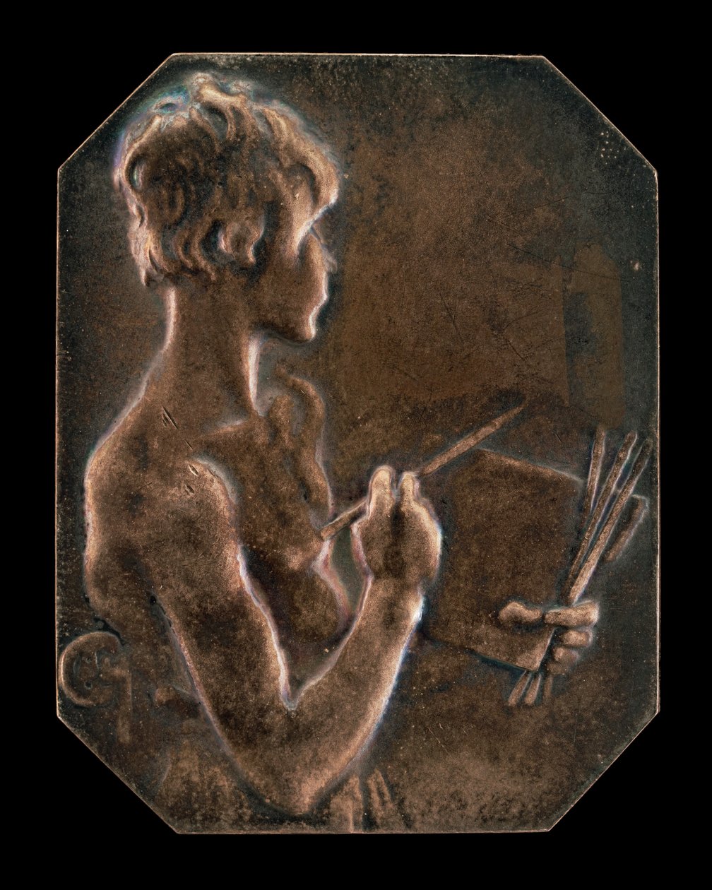 La peinture [Vorderseite], 1897 von Alexandre Louis Marie Charpentier