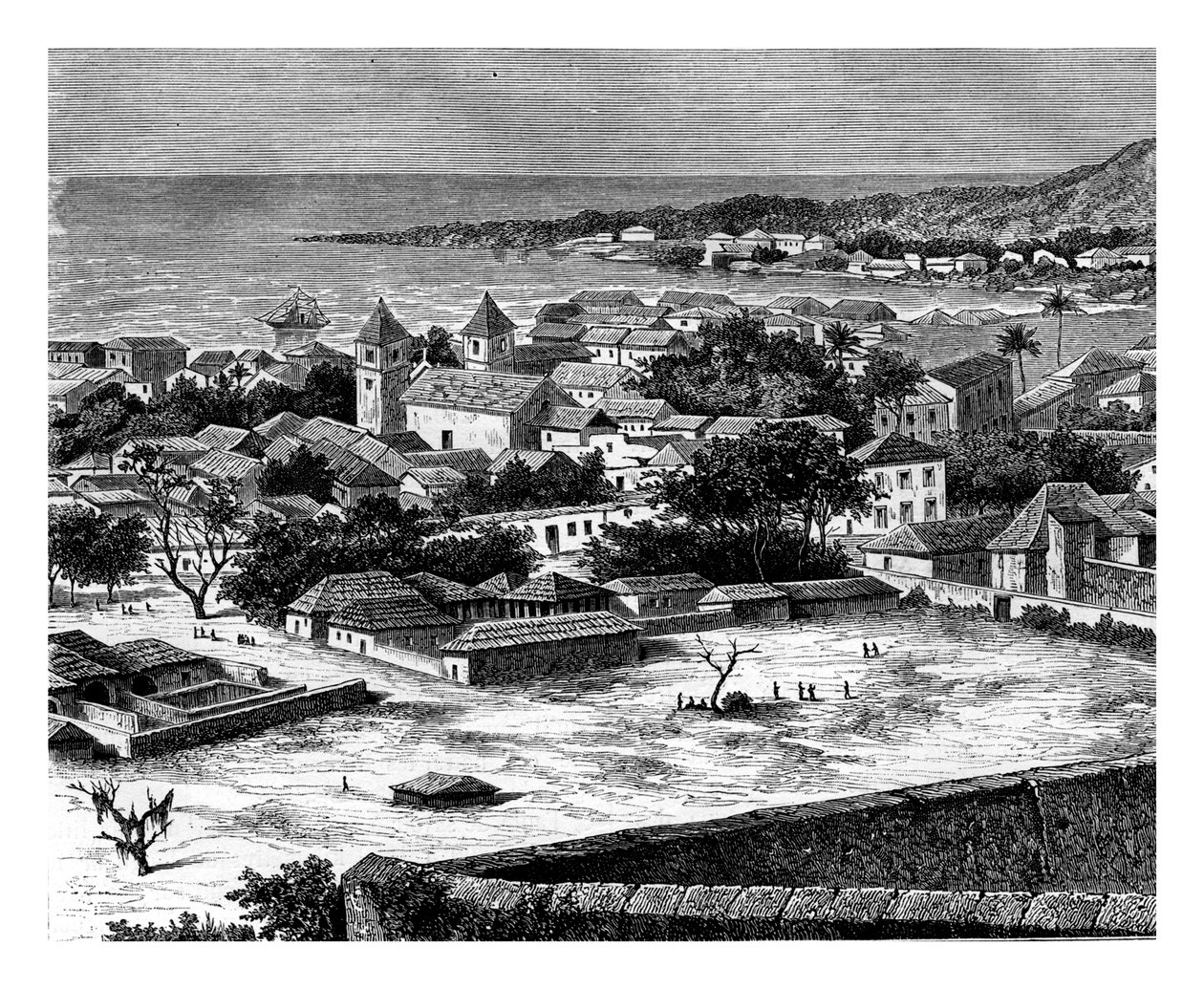 São Paulo, Luanda, Angola, 19. Jahrhundert von Alexandre de Bar