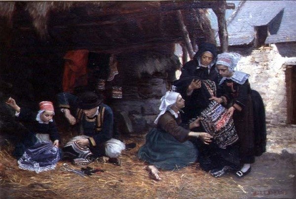 Stickerinnen bei der Arbeit von Alexandre le Bihan
