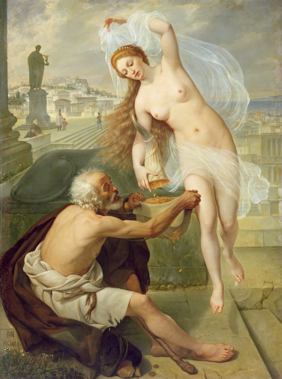 Fortuna und Bettler, 1836 von Alexei Tarasovich Markov