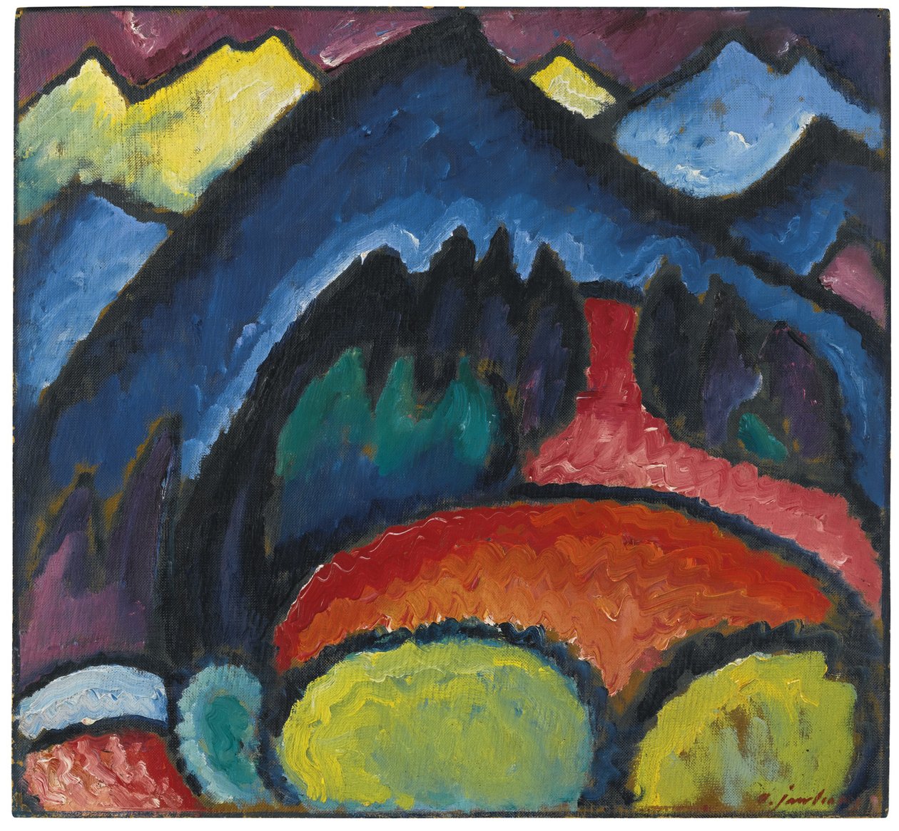 Oberstdorfer Berge von Alexej von Jawlensky