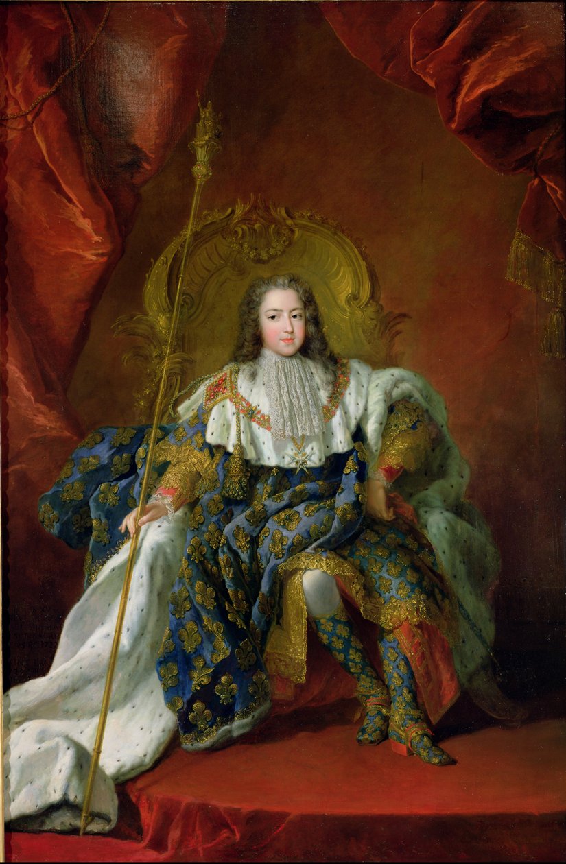 Ludwig XV (1710-74) 1723 von Alexis Simon Belle