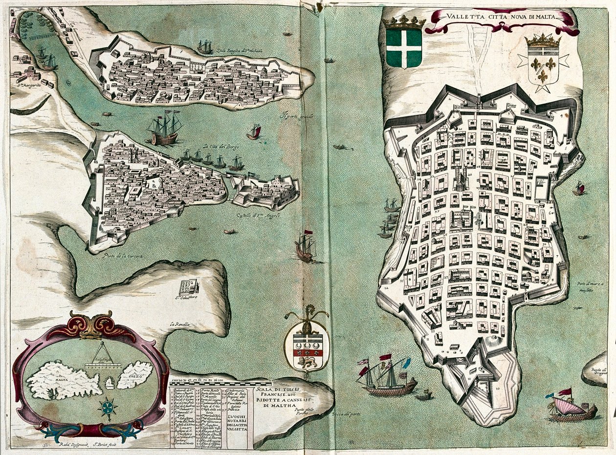 Valletta, Malta von Alexis Hubert Jaillot