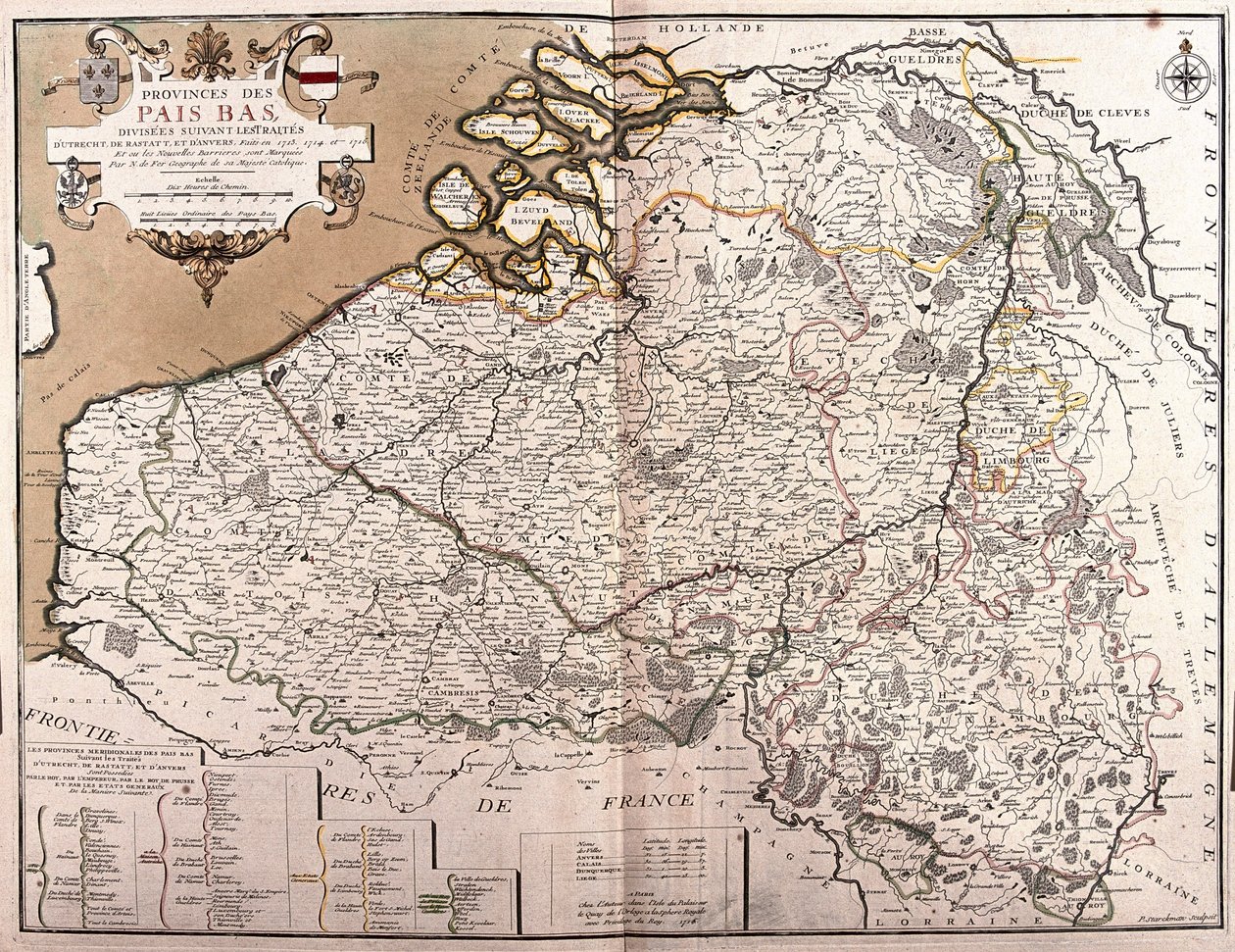 Niederlande von Alexis Hubert Jaillot