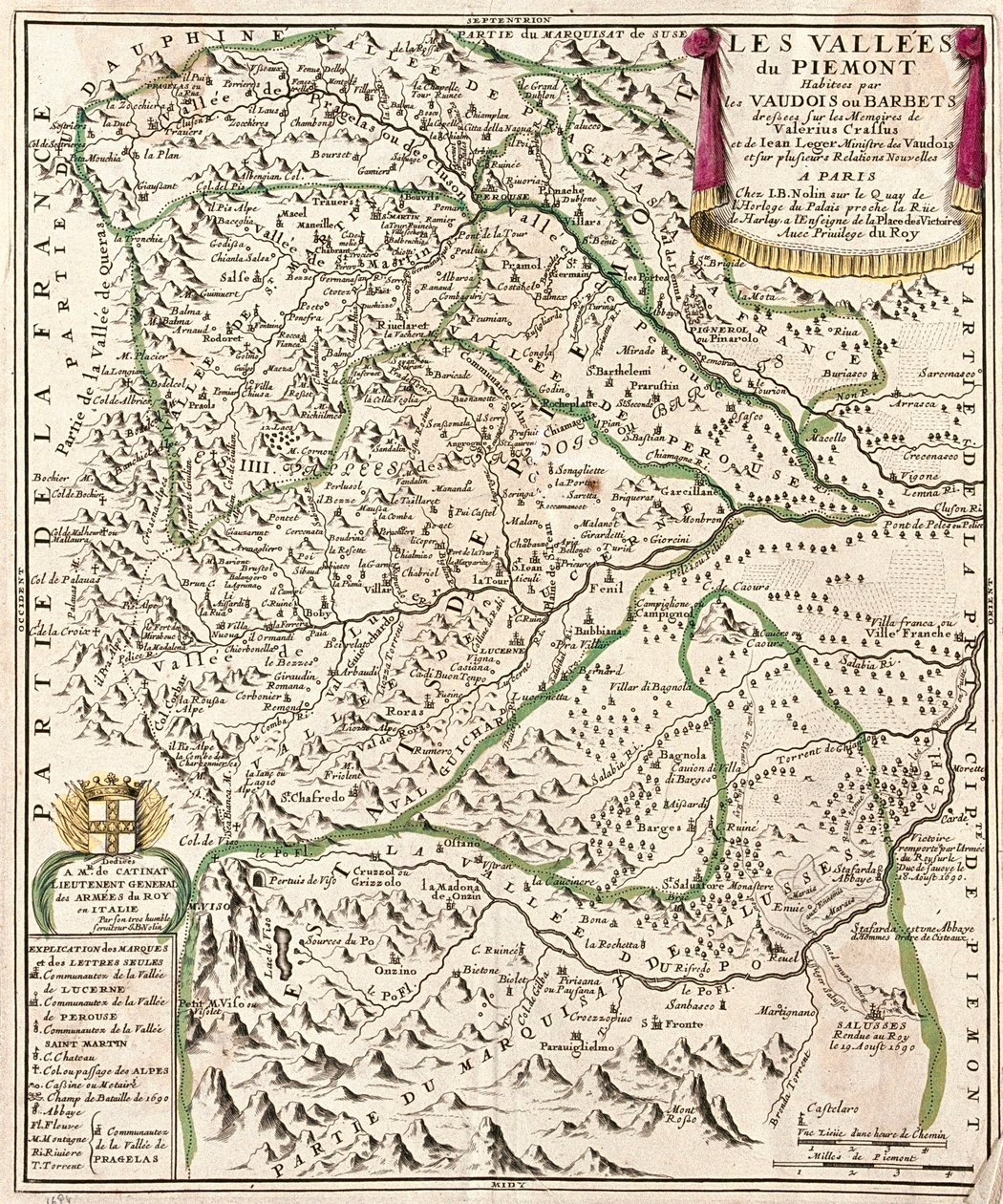 Piemont-Tal, Italien von Alexis Hubert Jaillot