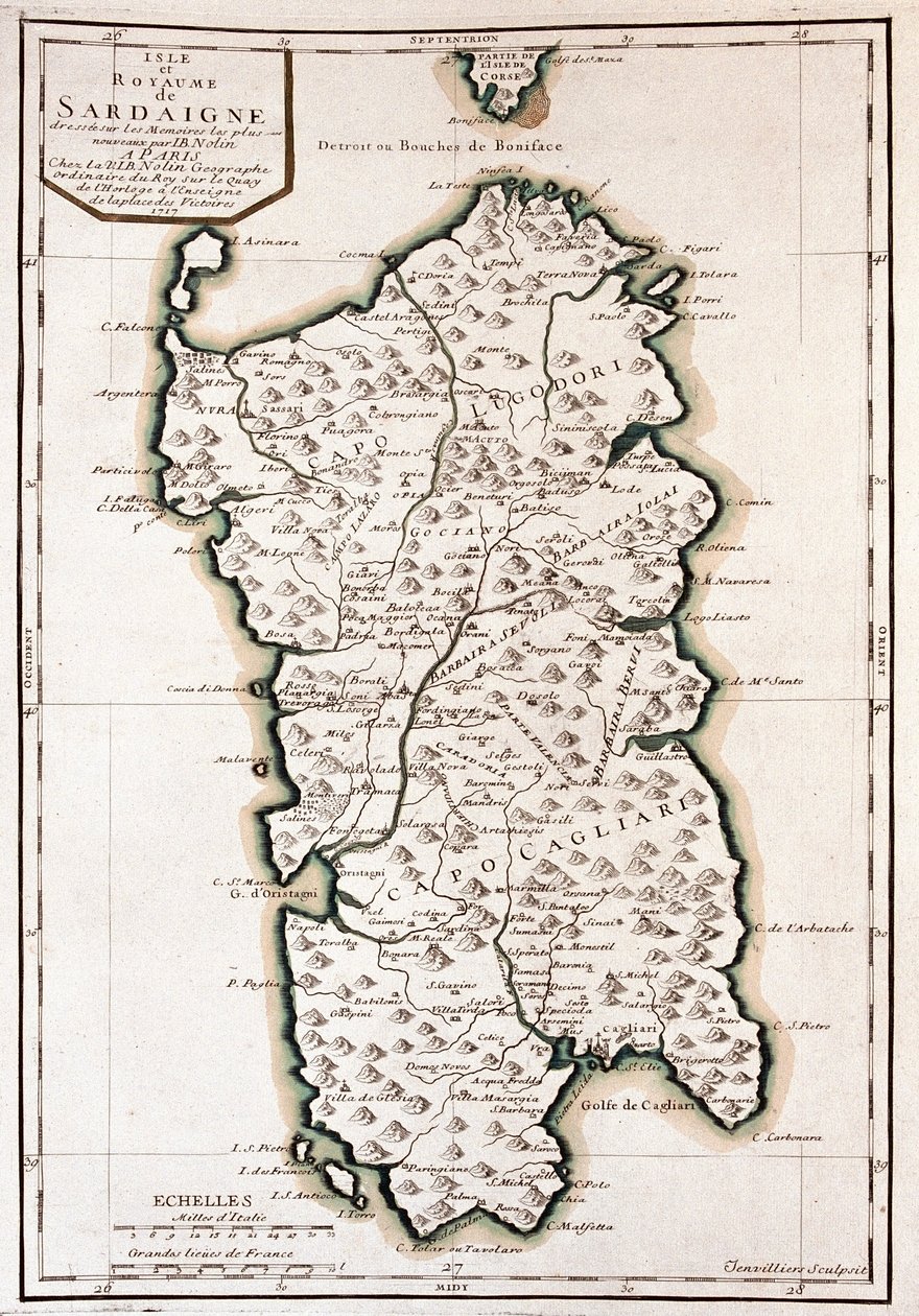 Sardinien, Italien von Alexis Hubert Jaillot