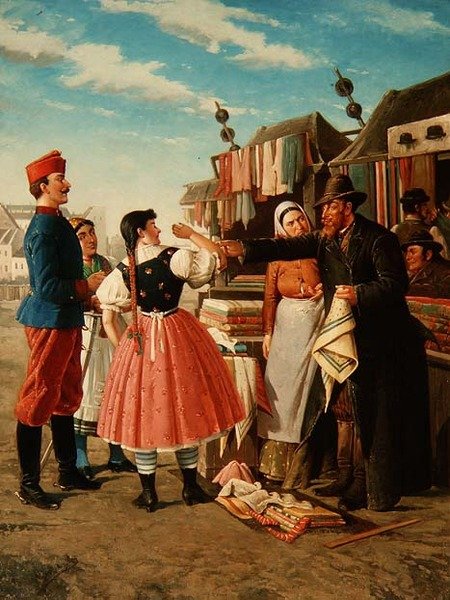 Ein Stoffhändler von Alfons Giehsz