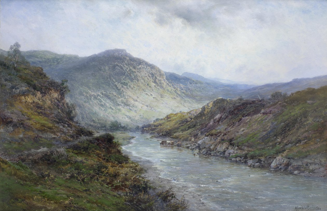 Perthshire Fluss oder in der Nähe von Callender von Alfred de Breanski