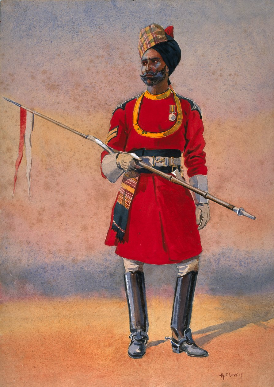 Leibgarde des Gouverneurs, Madras, Madrasi Musalman, Illustration für 