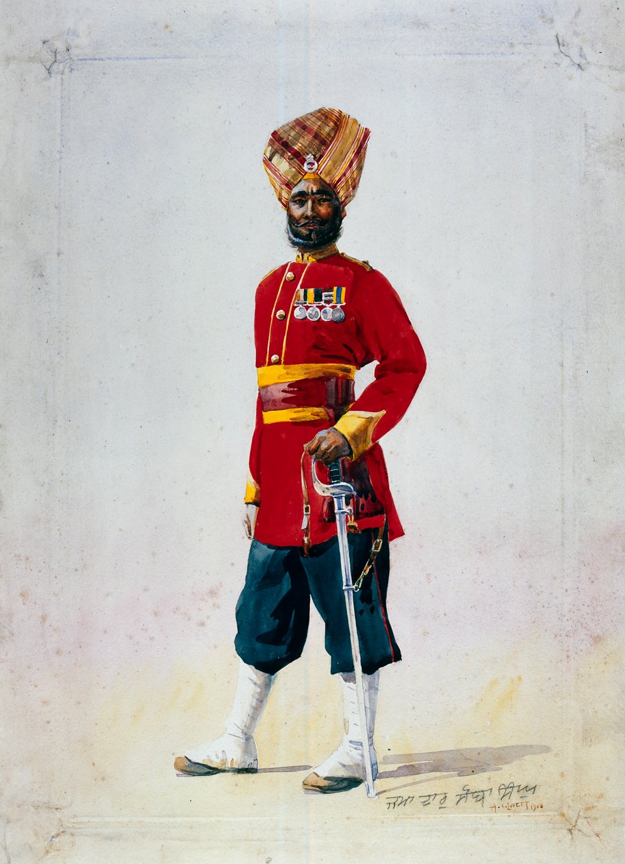Soldat der 35. Sikhs, Subadar, Illustration für 