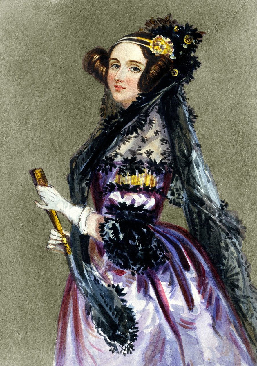 Porträt von Augusta Ada King (1815 - 1852), Gräfin von Lovelace von Alfred Edward Chalon