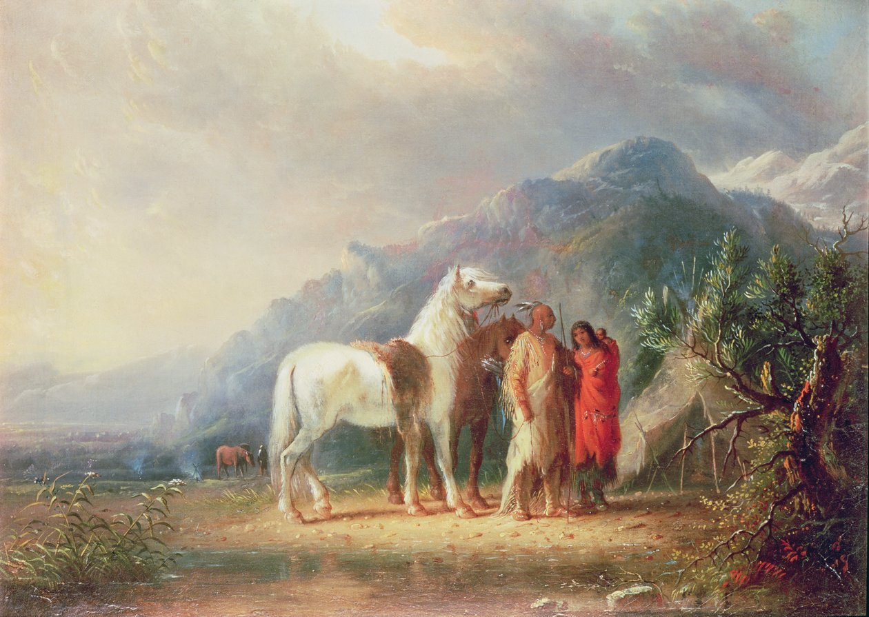 Sioux-Lager-Szene von Alfred Jacob Miller