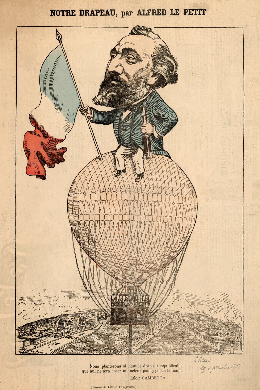 Notre Drapeau, aus Le Petard, 29. September 1878 von Alfred Le Petit