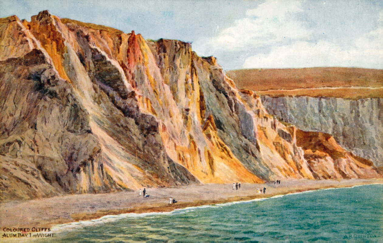 Bunte Klippen, Alum Bay, Isle of Wight von Alfred Robert Quinton