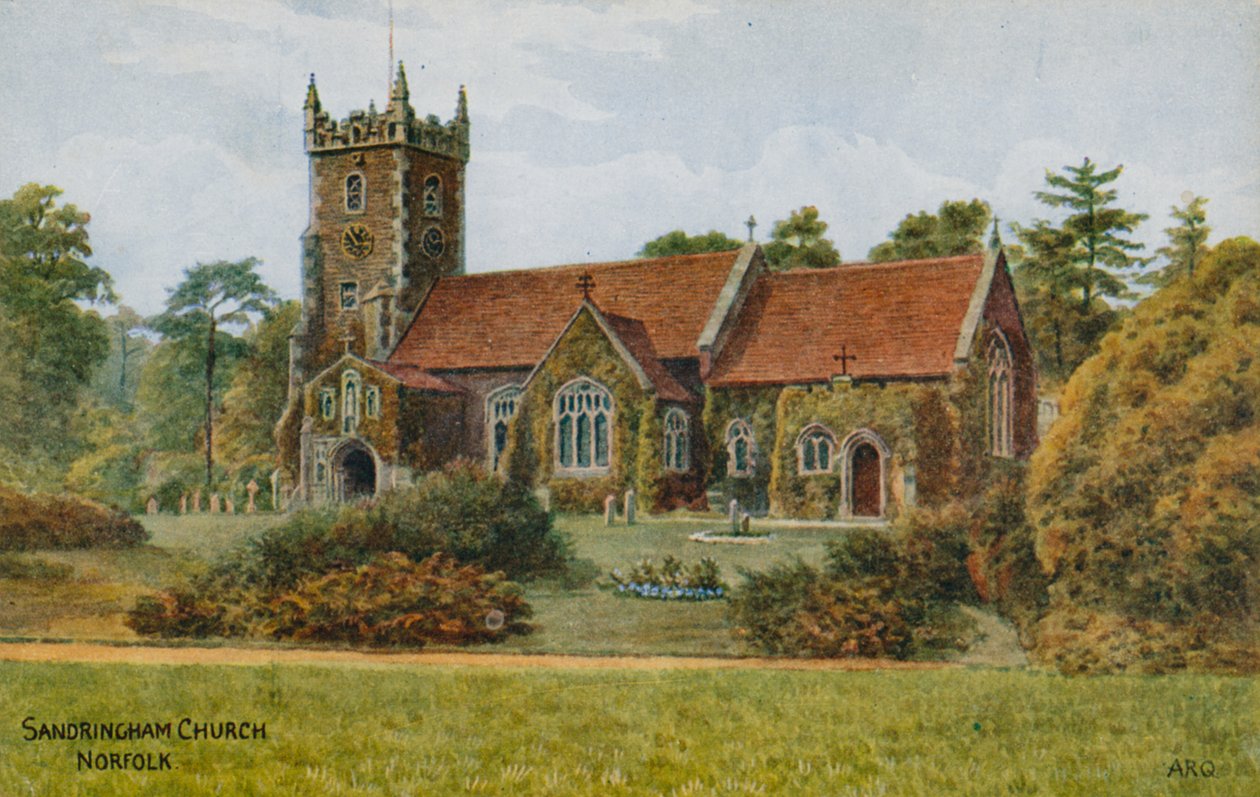 Sandringham Kirche, Norfolk von Alfred Robert Quinton