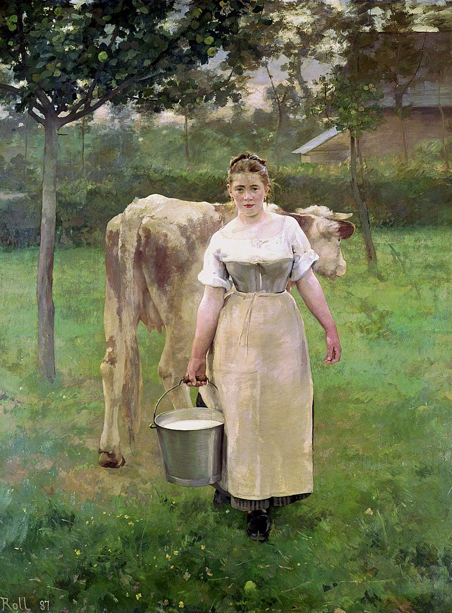 Manda Lametrie, die Bauernmagd, 1887 von Alfred Roll