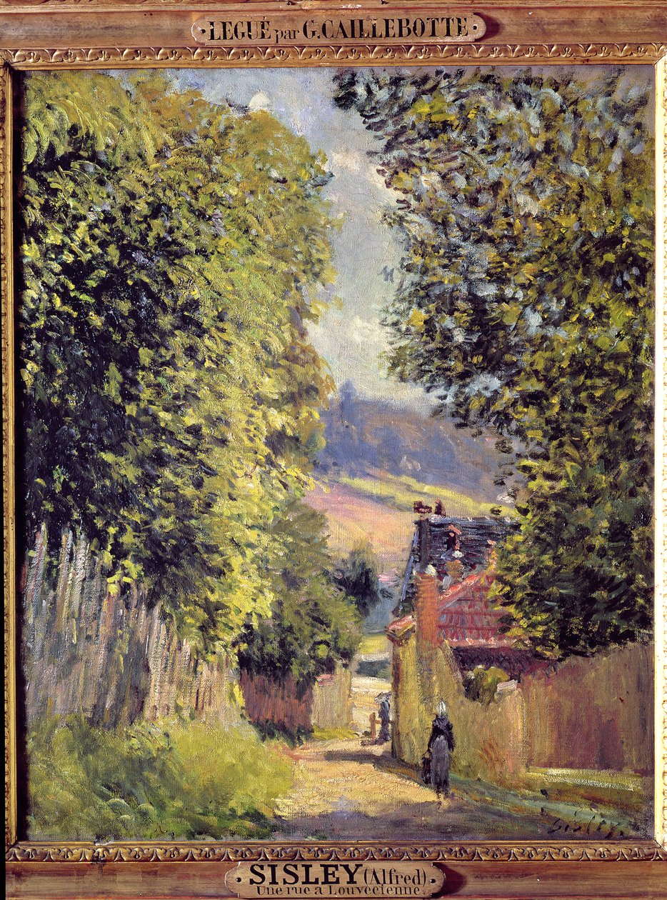 Eine Straße in Louveciennes, 1883 von Alfred Sisley