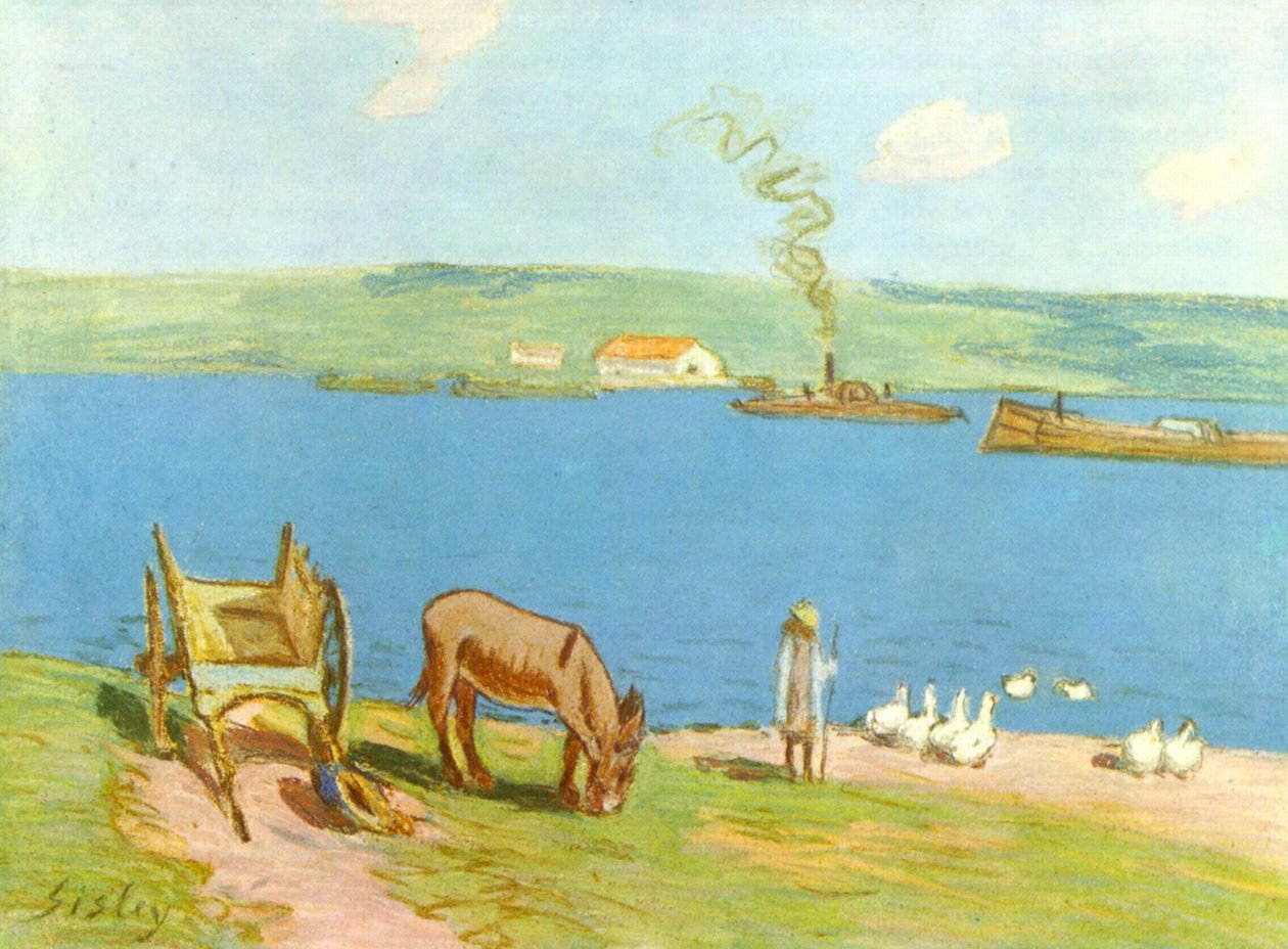Flussufer von Alfred Sisley