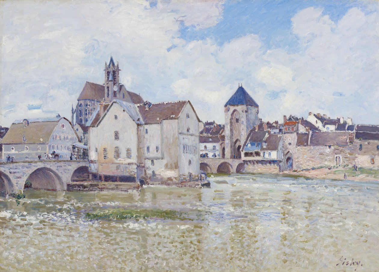 Le Pont de Moret, 1888 von Alfred Sisley