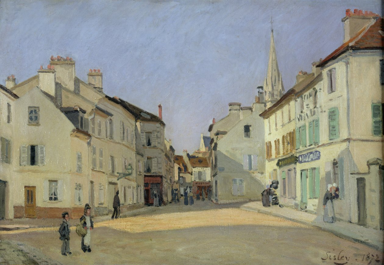 Rue de la Chaussee in Argenteuil, 1872 von Alfred Sisley