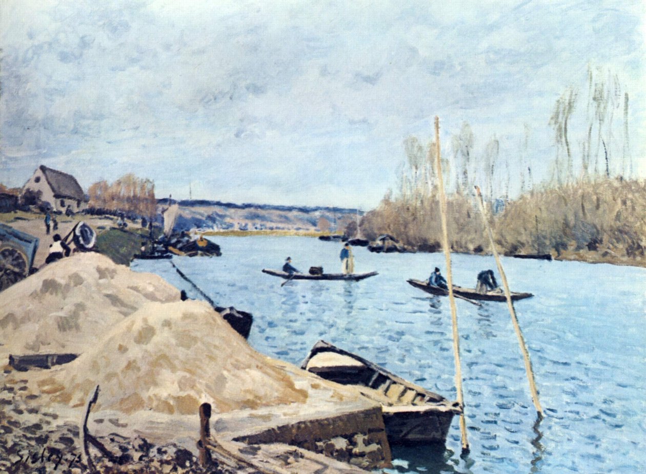 Seine bei Port Marly von Alfred Sisley