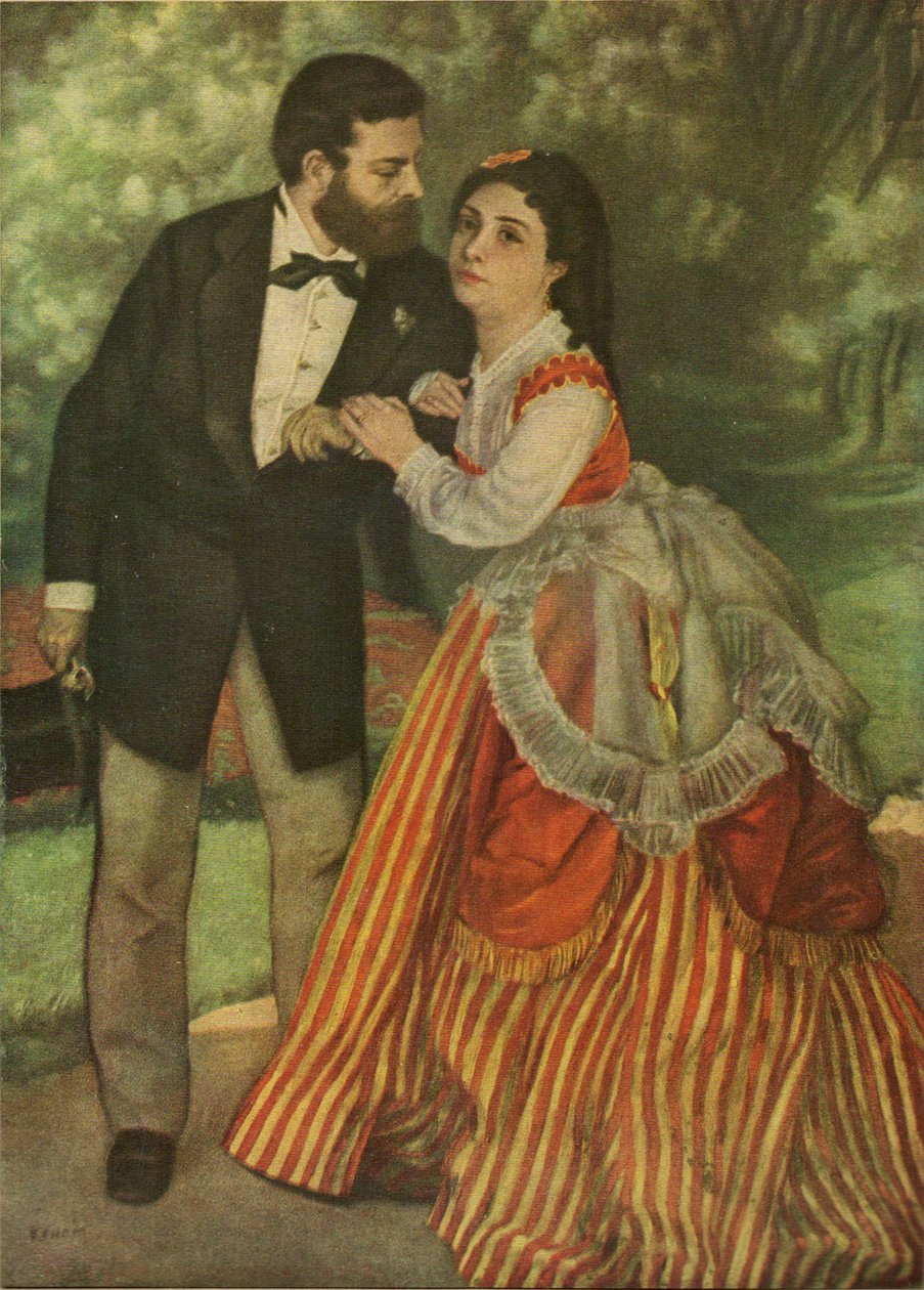 Sisley und Madame von Renoir von Alfred Sisley