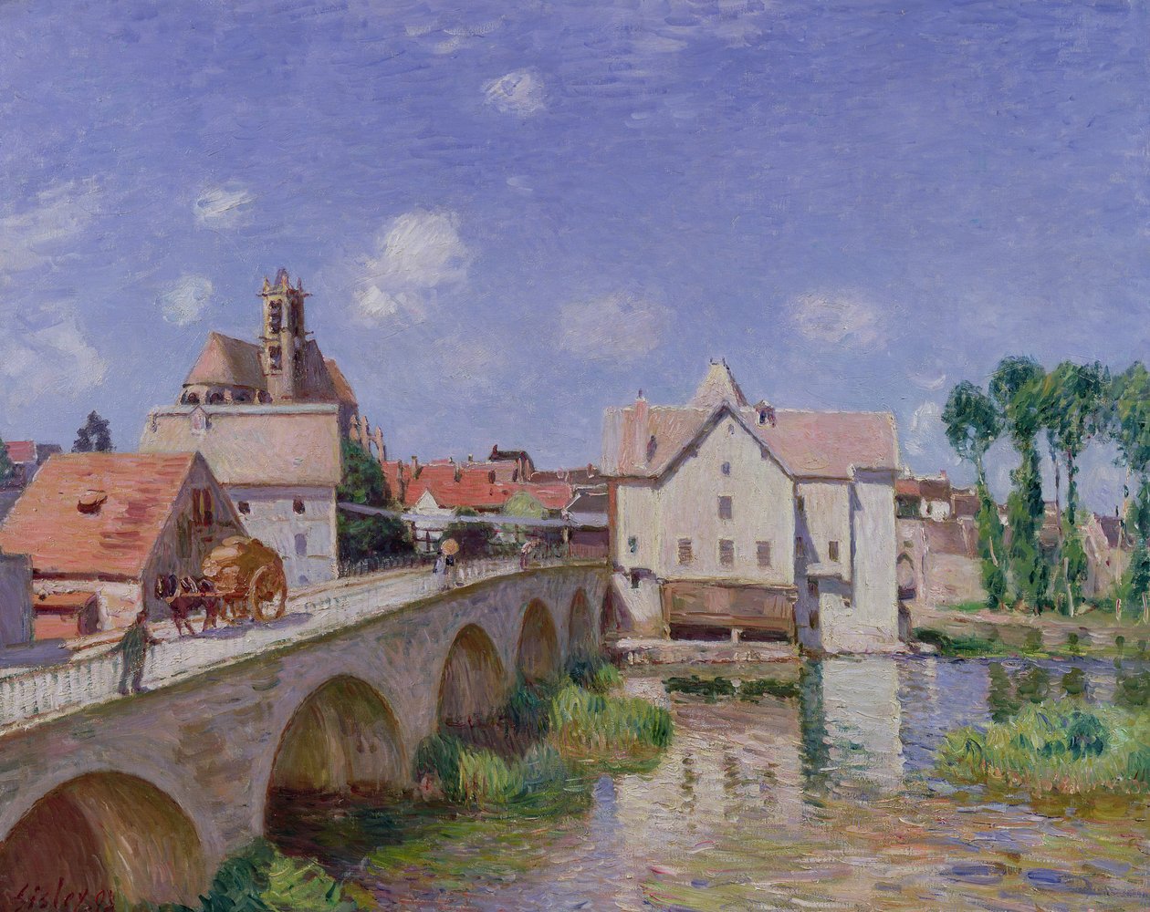Die Brücke von Moret, 1893 von Alfred Sisley