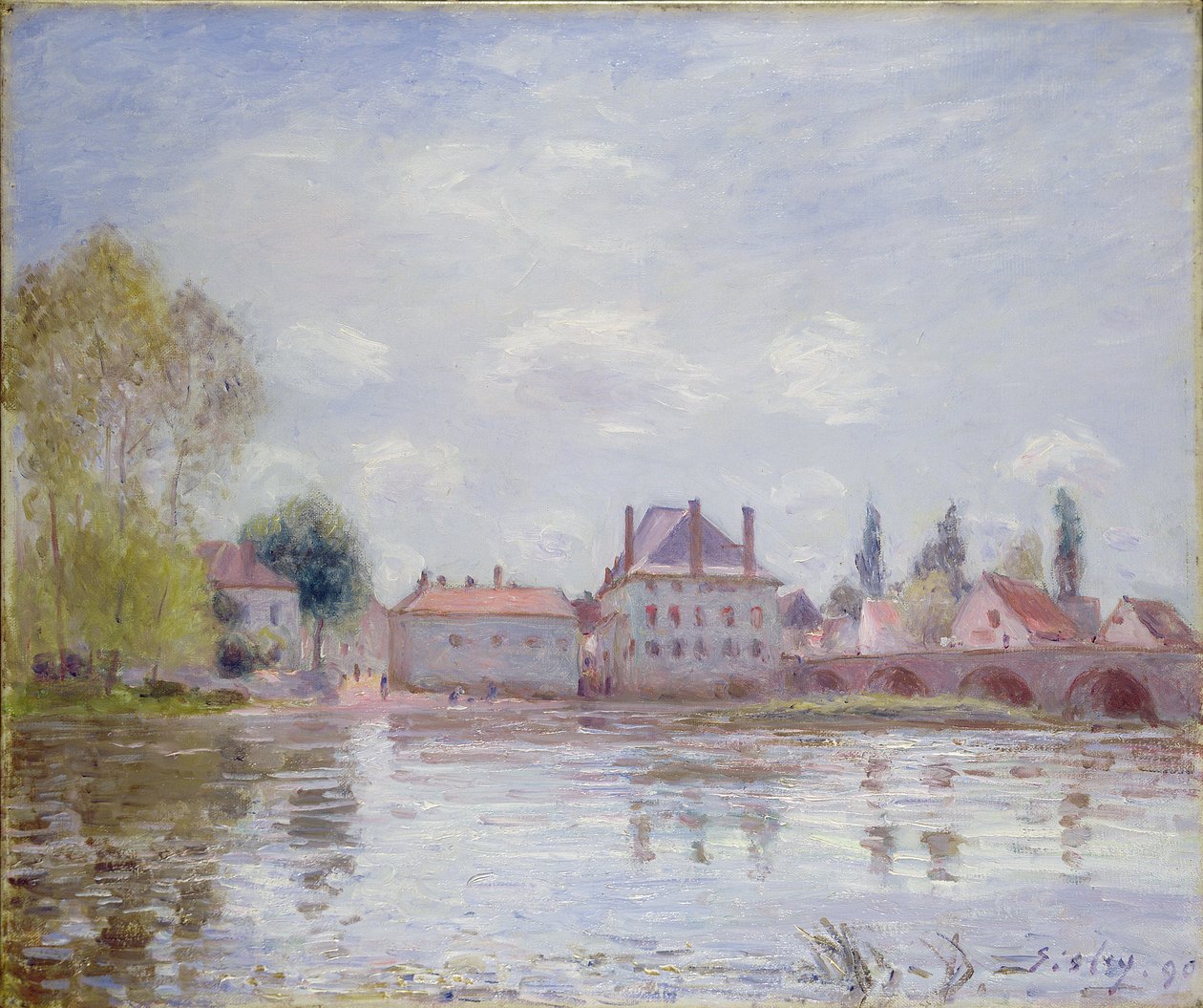 Die Brücke von Moret-sur-Loing, 1890 von Alfred Sisley